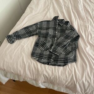 NEW Black and White Plaid Jacket